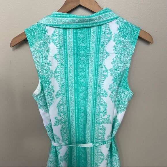 NWT The Limited Ashton Teal & White Dress Size Small Mint - Picture 6 of 12